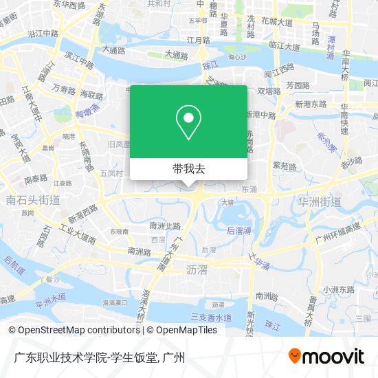广东职业技术学院-学生饭堂地图