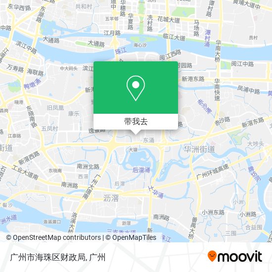 广州市海珠区财政局地图