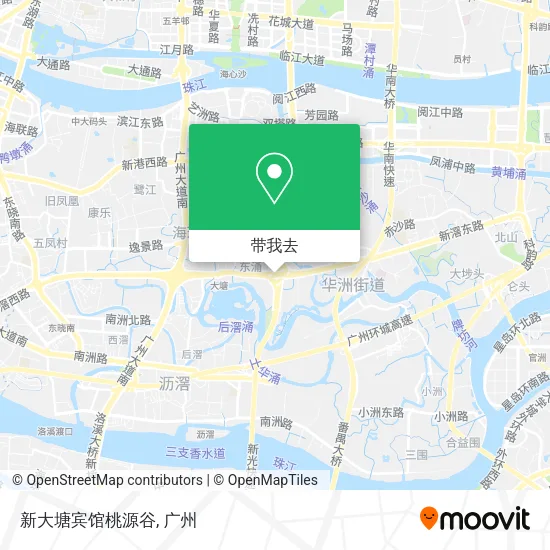 新大塘宾馆桃源谷地图