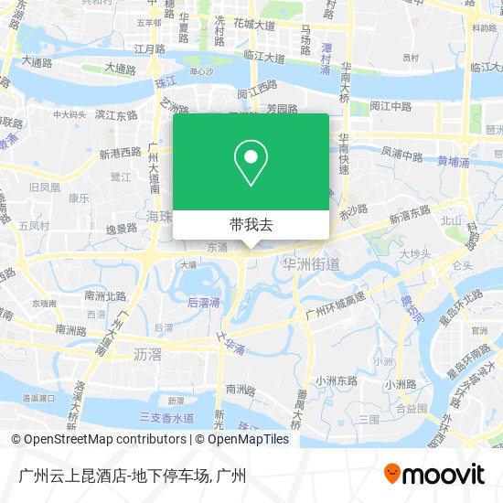 广州云上昆酒店-地下停车场地图