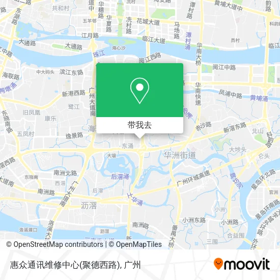 惠众通讯维修中心(聚德西路)地图