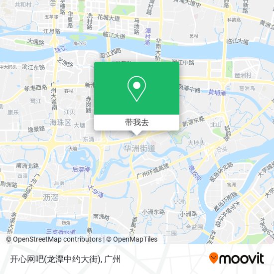 开心网吧(龙潭中约大街)地图