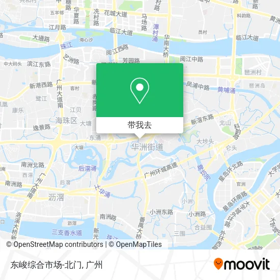 东峻综合市场-北门地图