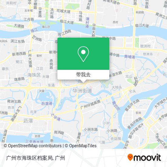 广州市海珠区档案局地图