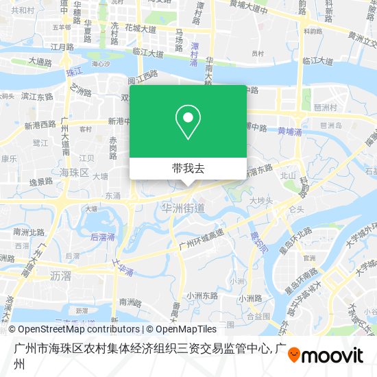 广州市海珠区农村集体经济组织三资交易监管中心地图