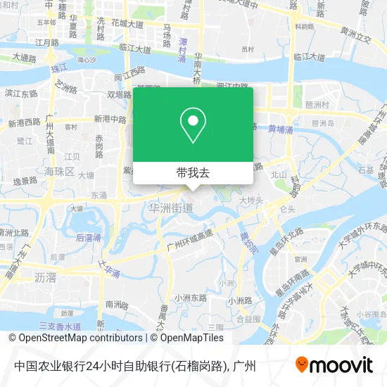 中国农业银行24小时自助银行(石榴岗路)地图
