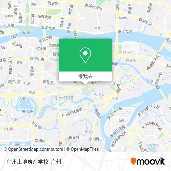 广州土地房产学校地图