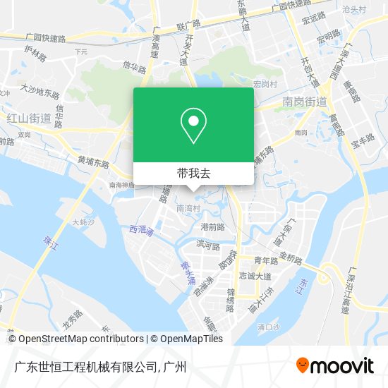 广东世恒工程机械有限公司地图