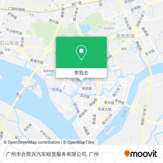 广州市合而兴汽车租赁服务有限公司地图