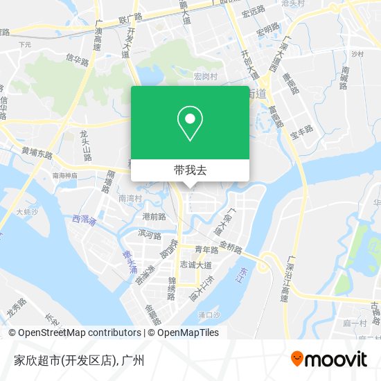 家欣超市(开发区店)地图