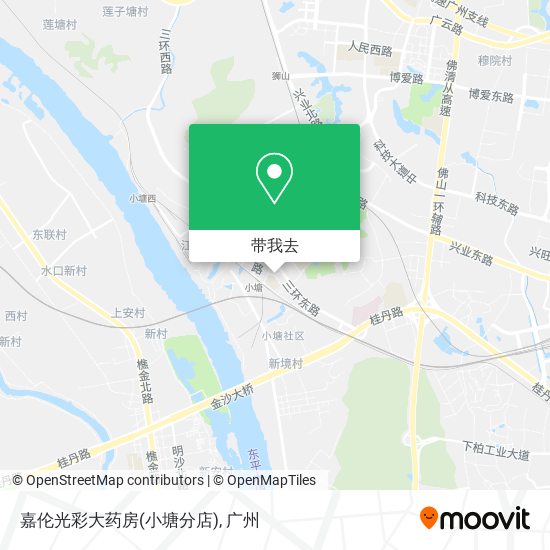 嘉伦光彩大药房(小塘分店)地图