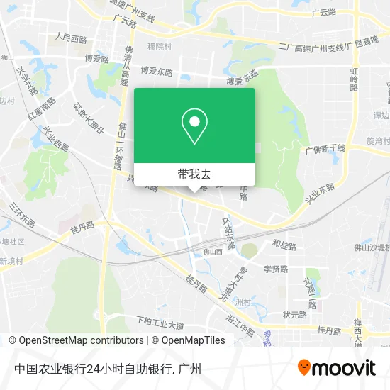 中国农业银行24小时自助银行地图