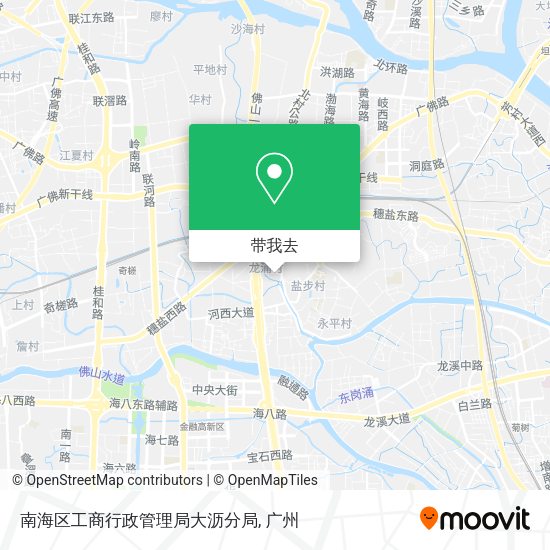 南海区工商行政管理局大沥分局地图