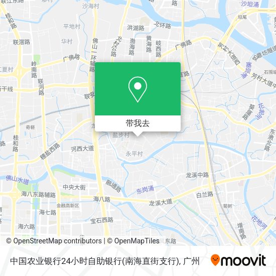 中国农业银行24小时自助银行(南海直街支行)地图
