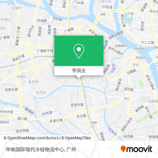 华南国际现代冷链物流中心地图