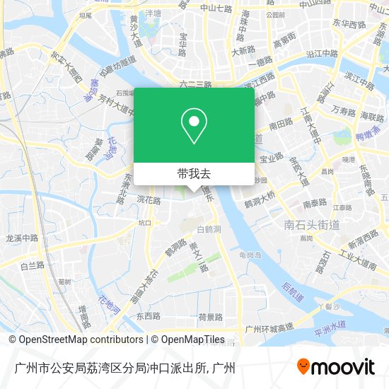广州市公安局荔湾区分局冲口派出所地图