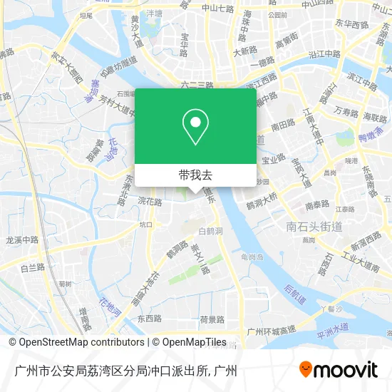 广州市公安局荔湾区分局冲口派出所地图