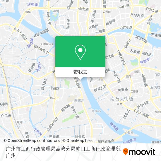 广州市工商行政管理局荔湾分局冲口工商行政管理所地图