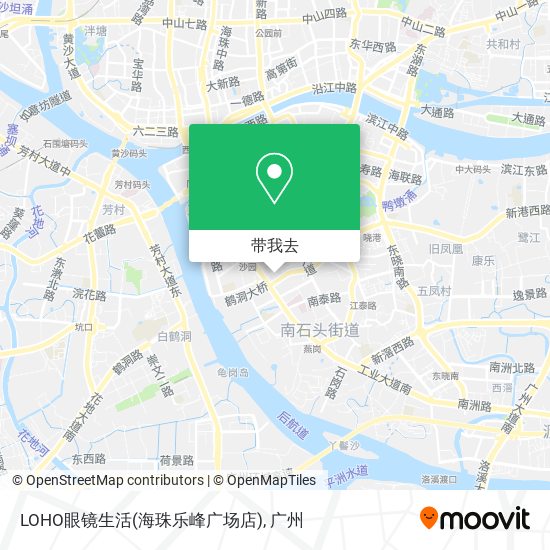 LOHO眼镜生活(海珠乐峰广场店)地图