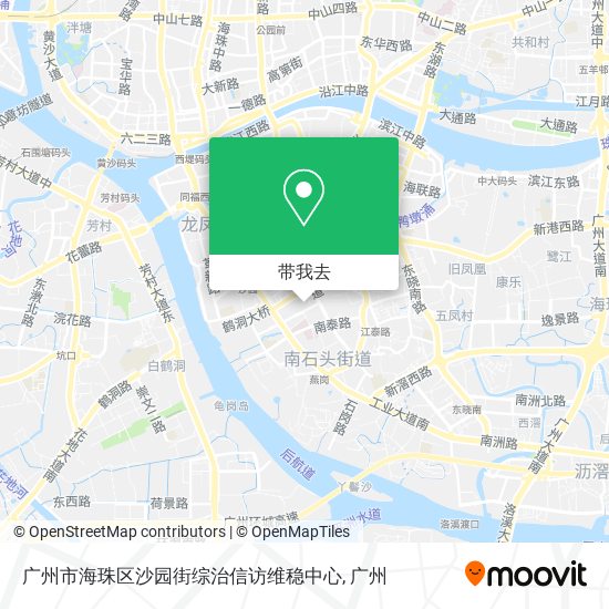 广州市海珠区沙园街综治信访维稳中心地图