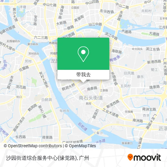 沙园街道综合服务中心(缘觉路)地图