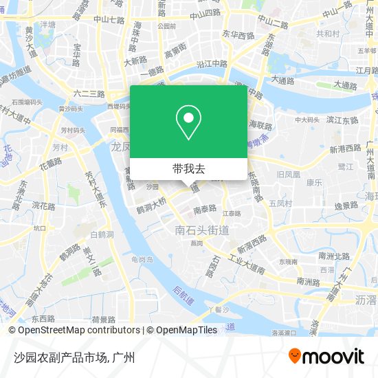 沙园农副产品市场地图