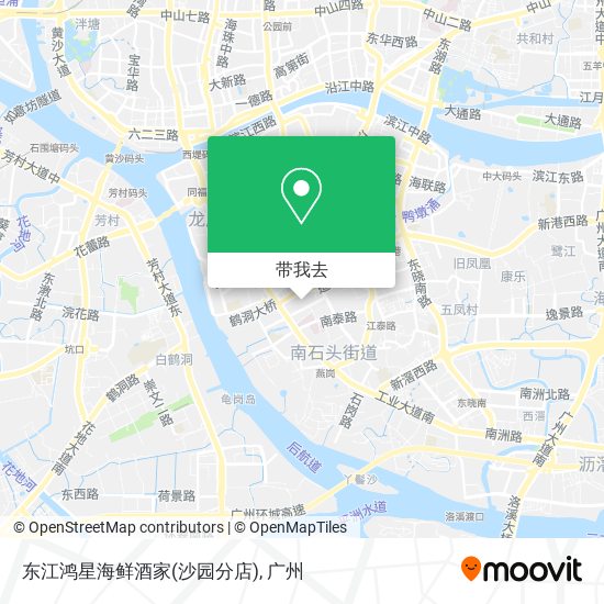东江鸿星海鲜酒家(沙园分店)地图