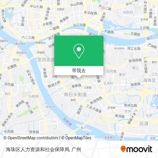 海珠区人力资源和社会保障局地图