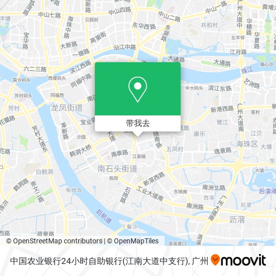 中国农业银行24小时自助银行(江南大道中支行)地图