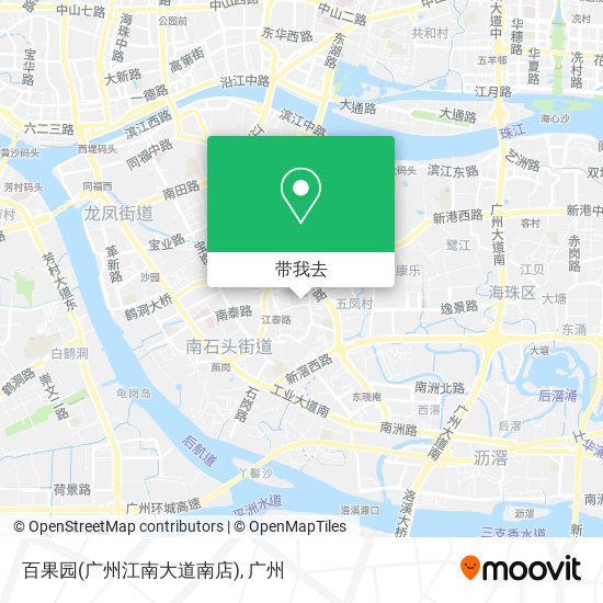百果园(广州江南大道南店)地图