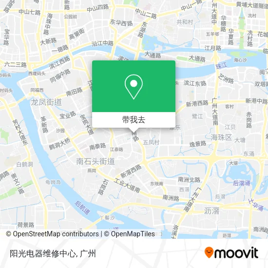 阳光电器维修中心地图