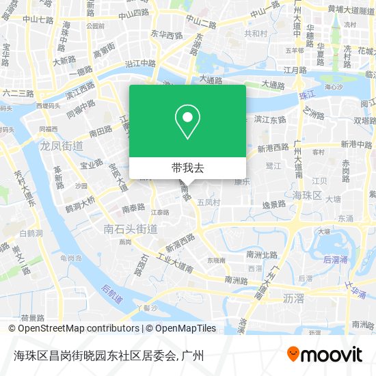 海珠区昌岗街晓园东社区居委会地图