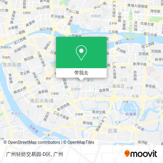 广州轻纺交易园-D区地图