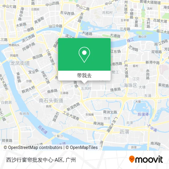 西沙行窗帘批发中心-A区地图