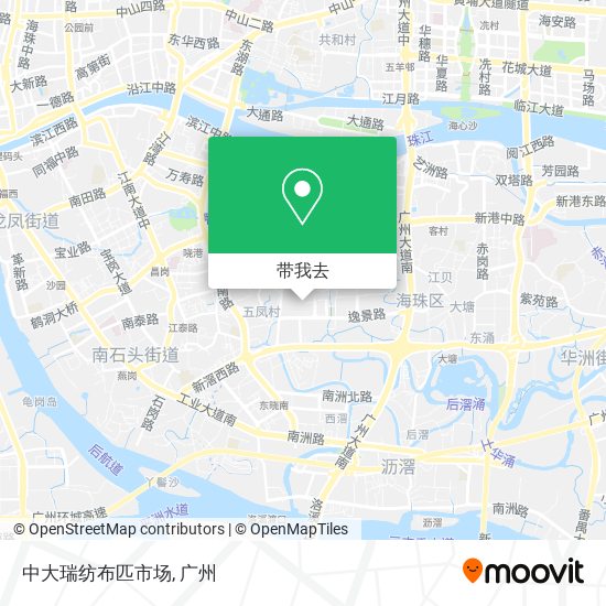 中大瑞纺布匹市场地图