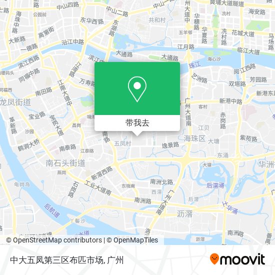 中大五凤第三区布匹市场地图