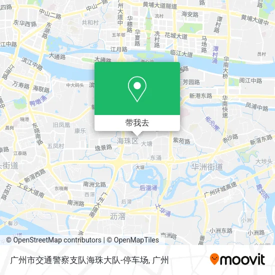 广州市交通警察支队海珠大队-停车场地图