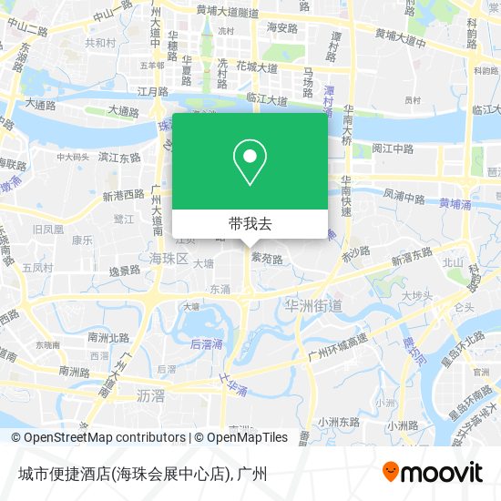城市便捷酒店(海珠会展中心店)地图