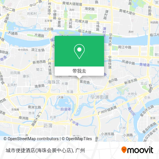 城市便捷酒店(海珠会展中心店)地图