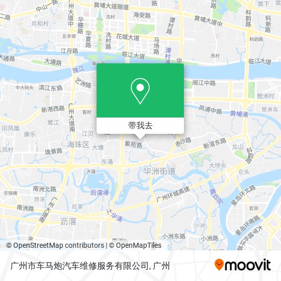 广州市车马炮汽车维修服务有限公司地图
