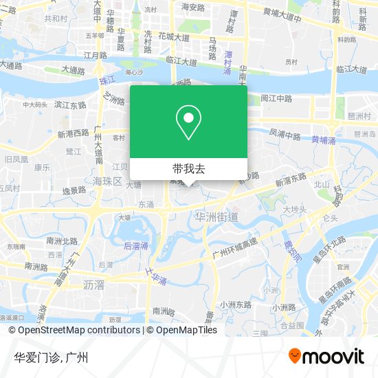 华爱门诊地图