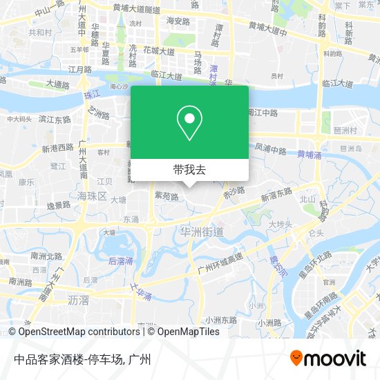 中品客家酒楼-停车场地图