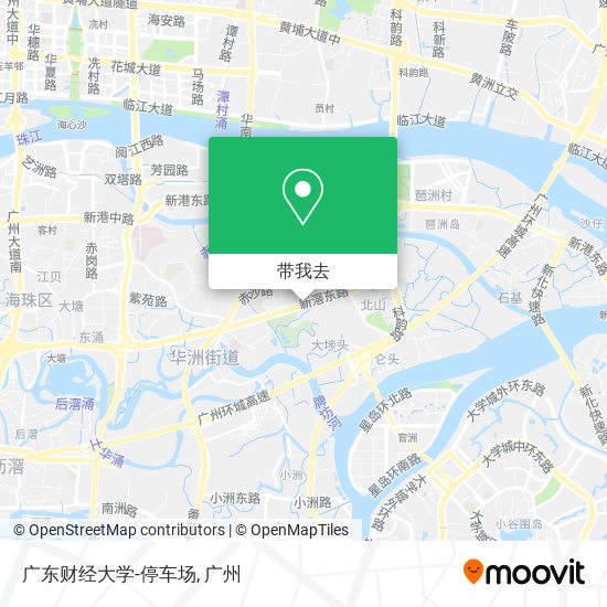 广东财经大学-停车场地图