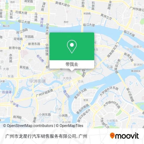 广州市龙星行汽车销售服务有限公司地图