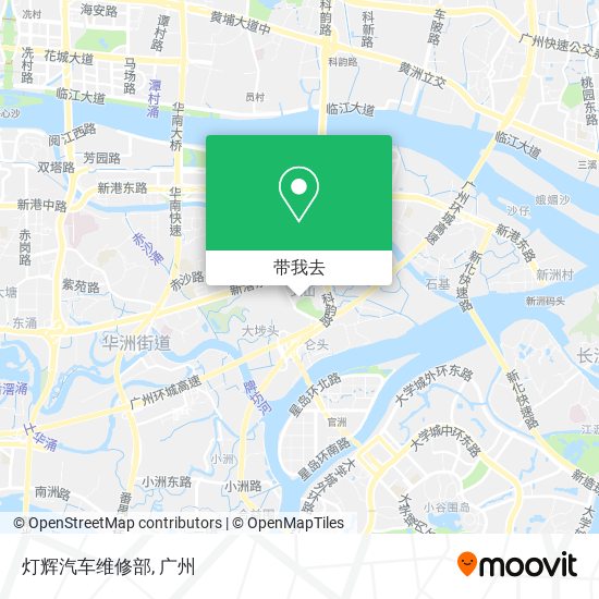 灯辉汽车维修部地图
