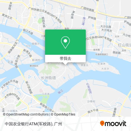 中国农业银行ATM(军校路)地图