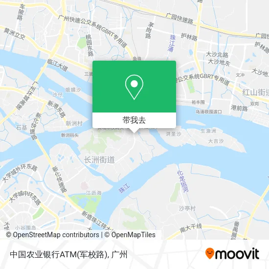 中国农业银行ATM(军校路)地图