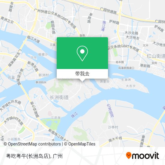 粤吃粤牛(长洲岛店)地图