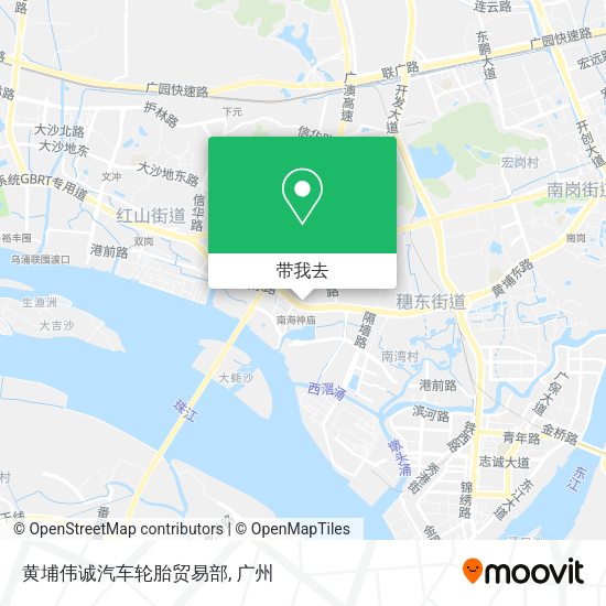 黄埔伟诚汽车轮胎贸易部地图