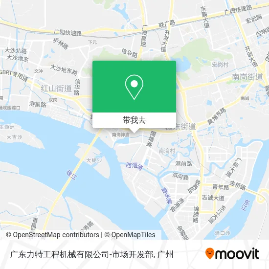 广东力特工程机械有限公司-市场开发部地图